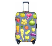 DJnni Flops Chaussons Art Sandales Housse de protection pour valise 45,7 à 81,3 cm, Fruits de légumes de dessin, L