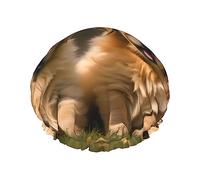 DJnni Golden Retriever Bonnet de douche réutilisable pour chiens et chiots - Double couche - Non mouillant - Grande taille pour toutes les longueurs de cheveux