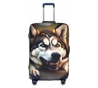 DJnni Golden Retrievers Housse de protection pour boîte de voyage, housse de valise, housse de protection pour valise de 45,7 à 81,3 cm, Adorable husky., L