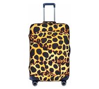 DJnni Golden Retrievers Housse de protection pour boîte de voyage, housse de valise, housse de protection pour valise de 45,7 à 81,3 cm, Imprimé léopard amusant, S