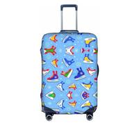 DJnni Housse de protection en alpaga indien pour boîte de voyage, housse de valise, housse de protection pour valise de 45,7 à 81,3 cm, Éléments de hockey à motifs créatifs., XL
