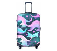 DJnni Housse de protection pour boîte de voyage amérindienne, housse de valise, housse de bagage de voyage, protection de valise pour 45,7 à 81,3 cm, Sirène Rose Pastel Aqua, S