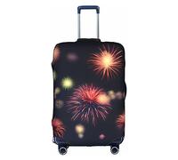 DJnni Housse de protection pour boîte de voyage, carte de la Grèce, housse de valise, housse de protection pour valise de 45,7 à 81,3 cm, Explosion feu d'artifice 3D., XL