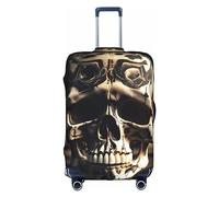DJnni Housse de protection pour boîte de voyage de baseball, housse de valise, protection de valise de 45,7 à 81,3 cm, Skull Rock Roll Squelette os, M