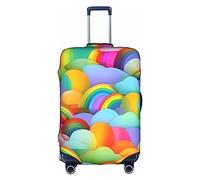 DJnni Housse de protection pour boîte de voyage de baseball, housse de valise, protection de valise de 45,7 à 81,3 cm, Motif cœurs arc-en-ciel, L