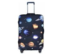 DJnni Housse de protection pour boîte de voyage Happy Valentine, housse de valise, housse de bagage de voyage, protection de valise pour 45,7 à 81,3 cm, Planètes étoiles et voie lactée galaxie, M