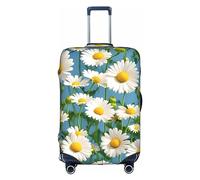 DJnni Housse de protection pour boîte de voyage Happy Valentine, housse de valise, housse de bagage de voyage, protection de valise pour 45,7 à 81,3 cm, Petites fleurs blanches, L