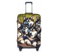 DJnni Housse de protection pour boîte de voyage Monarch Butterflies - Pour valise de 45,7 à 81,3 cm, Lovely Huskys, XL