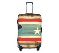 DJnni Housse de protection pour boîte de voyage, motif éléphant aztèque, housse de valise, housse de protection pour valise de 45,7 à 81,3 cm, Drapeau de Porto Rico., M