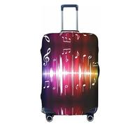 DJnni Housse de protection pour valise de voyage avec hibou, lapin, oiseaux, renard, 45,7 à 81,3 cm, Musiques, L