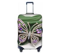 DJnni Housse de protection pour valise de voyage de 45,7 à 81,3 cm, Papillon en strass., M
