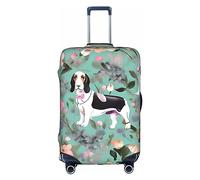 DJnni Housse de protection pour valise de voyage de 45,7 à 81,3 cm, Sweet Basset Hound Florals, XL