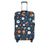 DJnni Housse de protection pour valise de voyage en bois avec tournesols de 45,7 à 81,3 cm, Jeu de baseball sportif, Large