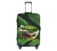 DJnni Housse de protection standard pour boîte de voyage avec drapeau de l'Arizona, housse de valise, housse de protection pour valise de 45,7 à 81,3 cm, Animal Grenouille Feuilles Vertes, L