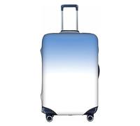 DJnni Housse de protection texturée bleue pour boîte de voyage, housse de valise, housse de protection pour valise de 45,7 à 81,3 cm, Bleu texturé, L