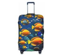 DJnni The Underwater World Housse de protection pour valise Motif poissons tropicaux 45,7 à 81,3 cm, Le monde sous-marin des poissons tropicaux, S