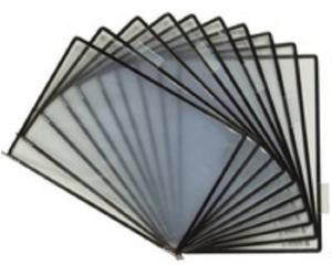 Djois, 114507 - Porte-documents Pochettes à pivots antimicrobien Tarifold, compatible supports métal - usage hôpitaux, bureaux et usines - A4, Noir, Lot de 10