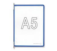 Djois, 115001 - Pivot Pocket, Tarifold, A5, portrait, bleu, 10 pièces, système d'affichage, pratique, durable, fabriqué en France, accessoires de bureau, organisation, rangement