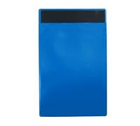 Djois 162001 Lot de 10 pochettes magnétiques de reconnaissance logistique, format A4, portrait, bleu, haute qualité, ouverture par le haut, couleurs ISO, intérieur, gestion des stocks