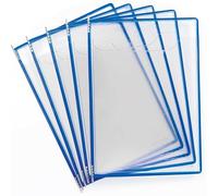 Djois, 194201- Pochettes à pivots Fold’up A4 portrait -pour support Tarifold, documents épais, manuels et instructions jusqu’à 50 feuilles, affichage et organisation bureau - Bleu - A4 - Lot 5 pièces