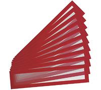 Djois, 195213 - Cadre En-Tête Magneto Pro A4 Long / A3 Court, Rouge, 10 pcs