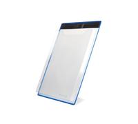 Djois 354041 - Lot de 5 Porte-Brochures Magnétique A4 Portrait, Support Mural pour Documents, Notices et Prospectus, Usage Professionnel Bureau, Commerce, École et Industrie, Bleu
