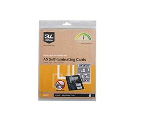 Djois 3L FR 11042 - Lot de 10 Pochettes de plastification sans Machine A5 : 160 x 222 mm - Feuilles de plastification à Froid, Anti-humidité (Lot 10 pcs)