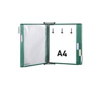 Djois, 414605 - Présentation Mural Magnétique A4 Portrait, 10 Poches, Vert