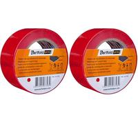 Djois by Tarifold Fr 197703- Ruban de marquage au sol PVC, largeur 50 mm, longueur 33 m -Vinyle 150µ, Rouge