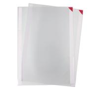 DJOIS by Tarifold Pochettes d'affichage adhésives Kang Easyclic PVC repositionnables A3 - Fermeture coin magnétique Rouge - Lot de 2