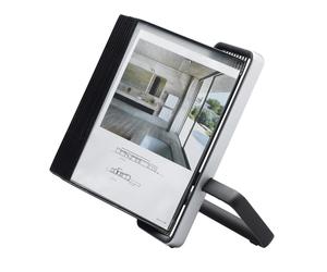 Djois Kit pupitre de présentation VEO - A4 - 10 Poches - Cadre aluminium