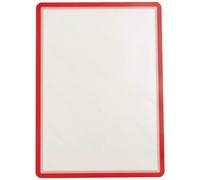 Djois Lot De 2 Cadres D'affichage Magneto - Adhésif Repositionnable - A3 - Rouge