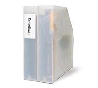 Djois made by 3L 10320- Sachet de 12 Porte-étiquettes adhésives, 35 x 75 mm, étiquettes classeurs, corbeilles à courrier, tiroirs, étagères, Inclus étiquettes blanches
