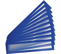 Djois made by Tarifold 195211 - Pack de 10 cadres magnétiques porte-titres A4/A3 - (55 x 297 mm) Magneto PRO pour tableaux magnétiques, couleur bleue