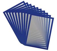 Djois made by Tarifold - 195241 - Magneto PRO 10 - Cadre informatif magnétique A3 - pour documents, avertissements, affiches, échange et insertion rapide - Dos aimanté surfaces métalliques, bleu, 10