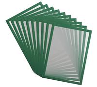 Djois made by Tarifold 195245 - Magneto PRO 10 Cadre informatif magnétique A3 - pour documents, avertissements, affiches, échange et insertion rapide - Dos aimanté surfaces métalliques, vert, 10