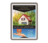 Djois Pochette D'affichage Magneto Spécial Vitre - Repositionnable Sans Adhésif - A4 - Gris