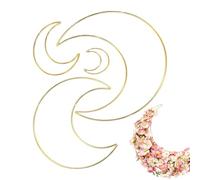 Djowyh Anneau de ,4 Pièces Pendentifs Étoile à Cinq Pointes,Fournitures Attrape-Rêves Cœur Pentagramme Noël | pour Mariage Maison Extérieur Projet Artistique Couronne Activité