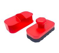 Djowyh Applicateur Brillant Pneu - Éponge Polish Pneus avec Couvercle | Pad Réutilisable Nettoyant Revêtements - Détail Auto Jantes Intérieur Extérieur