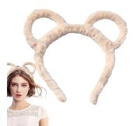 Djowyh Bandeau de beauté pour le lavage du visage - Joli bandeau de maquillage pour femme - Mode pour adolescentes et adolescentes - Bandeau en peluche doux pour adolescentes