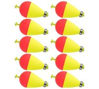 Djowyh Bouchons De Pêche, 10 Flotteurs Ovales Coulissants pour Pêche avec Plomb, Bouchon en Pondéré, Accessoires Sport Extérieur pour Truites en Rivière, Lac Et Eaux Douces Profondes
