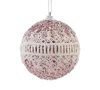Djowyh Boule de Noël décorative - 8 cm - Incassable - Paillettes - Décoration de Noël - Pour appartement, maison, écoles, dortoir d'étudiant, bureau, fête, photographie