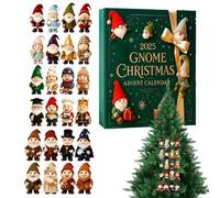 Djowyh Calendrier de Noël 2025, 2D, plat, en acrylique, décoration de sapin de Noël - Calendrier de compte à rebours de 24 jours - Pour hommes, femmes, filles, adolescents, mari, femme, fils