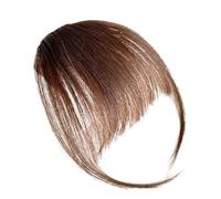 Djowyh Clip-in-Pony, Clip-on-Echthaar-Pony | Echthaar-Pony-Stirn-Clip-on, Girlfriend Sisters Bangs with Temples Extensions capillaires quotidiennes pour la photographie, les rencontres
