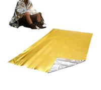 Djowyh Couverture Spatiale pour Les Temps Froids | Équipement de Camping Isotherme,Couverture Réflective Thermique 130 x 210 cm | pour Camping Randonnée Voyage Escalade en Hiver par Temps Froid et