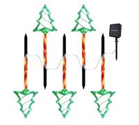 Djowyh Éclairage de Noël solaire - Lumières de Noël solaires d'extérieur - 5 pièces de décoration étanche pour jardin, terrasse, décoration extérieure festive