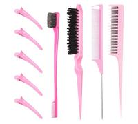 Djowyh Ensemble peigne et brosse pour femme, ensemble de peignes de coiffure | Kit de peigne coiffant Beauty Teasing | Outil de mise en forme des cheveux multifonctionnel pour les salons, les salons