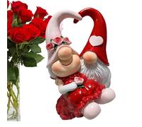 Djowyh Figurines décoratives, sculpture en résine faite à la main | Décoration pour la Saint-Valentin avec gnomes - Pour salon, bureau, chambre d'enfant, table de chevet