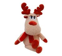 Djowyh Les Rennes De Noël | en Peluche Douce De 50 Cm avec Une Écharpe Rouge,Renne en Peluche De Noël - Destiné à l'Intérieur, la Maison, Le Salon, la Chambre, Le Canapé, Le Sol, Les et Les Amis