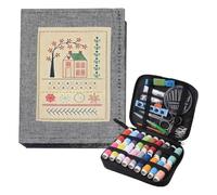 Djowyh Livre pour motifs de broderie, livre d'aiguilles à broder avec un total de 143 points différents - Instructions de haute densité - Pour débutants, amateurs, loisirs créatifs,